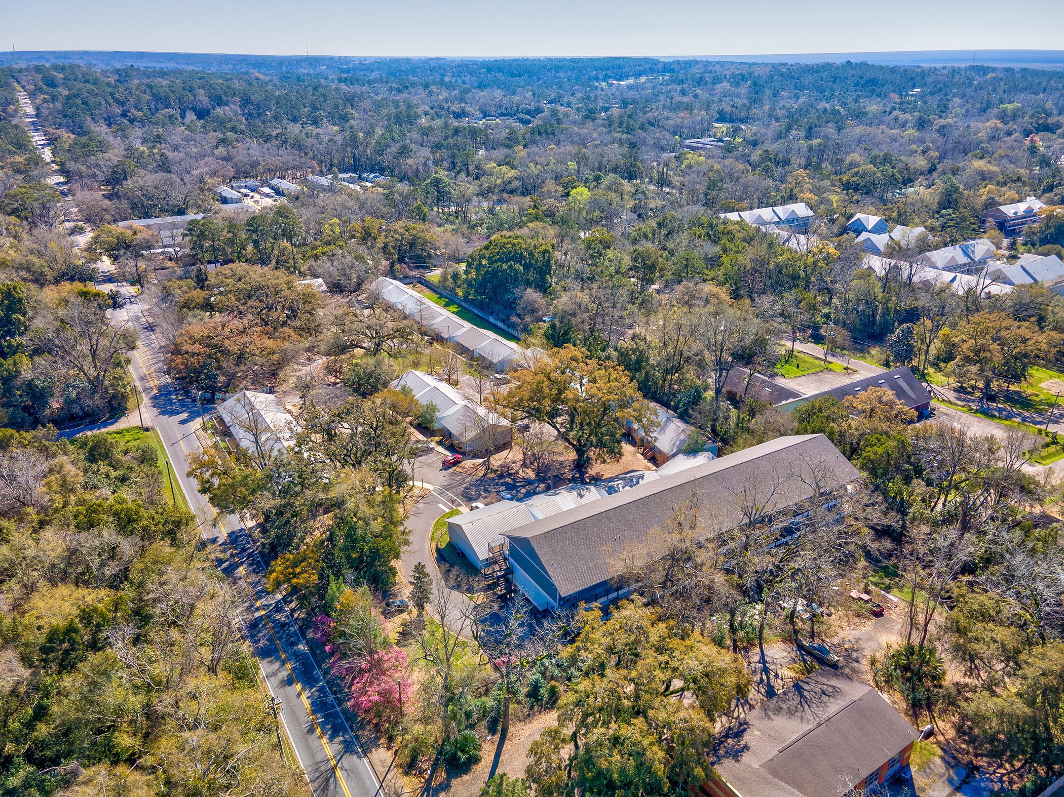 AERIAL VIEW at Oaks At Magnolia Apartments located in Tallahassee, FL